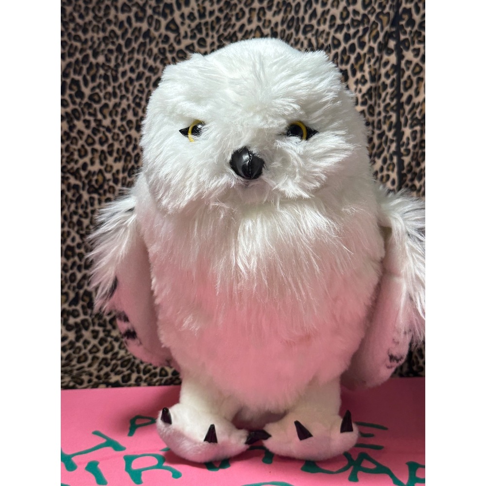 Noble Collection Harry Potter Hedwig Plush Snowy Owl Stuffed Animal White 12in - Picture 2 of 6
